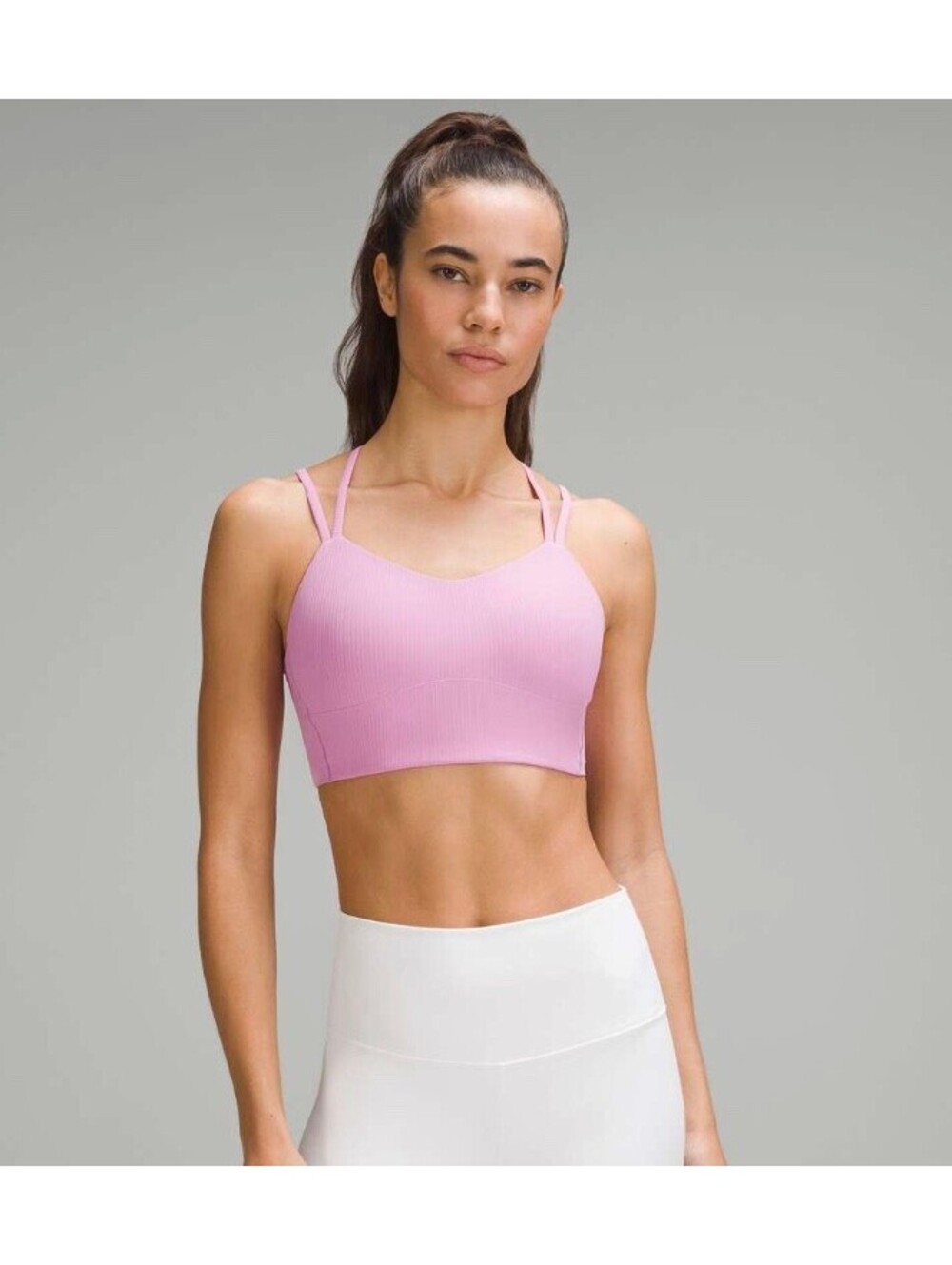 Lululemon Like a Cloud Ribbed Longline Bra B/C Cup - Size 6